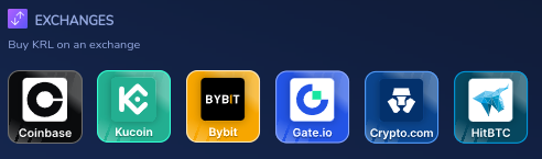 How to pay fees: Kryll website screenshot