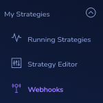 Configure starter webhook: Kryll website screenshot